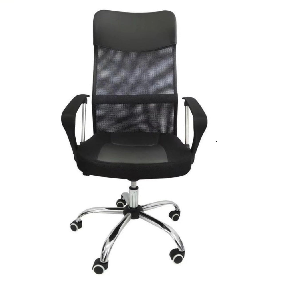 Sedia da ufficio scrivania con Rotelle Girevoli e braccioli ergonomica. reclinabile e con altezza regolabile imbottita e rete traspirante 950A