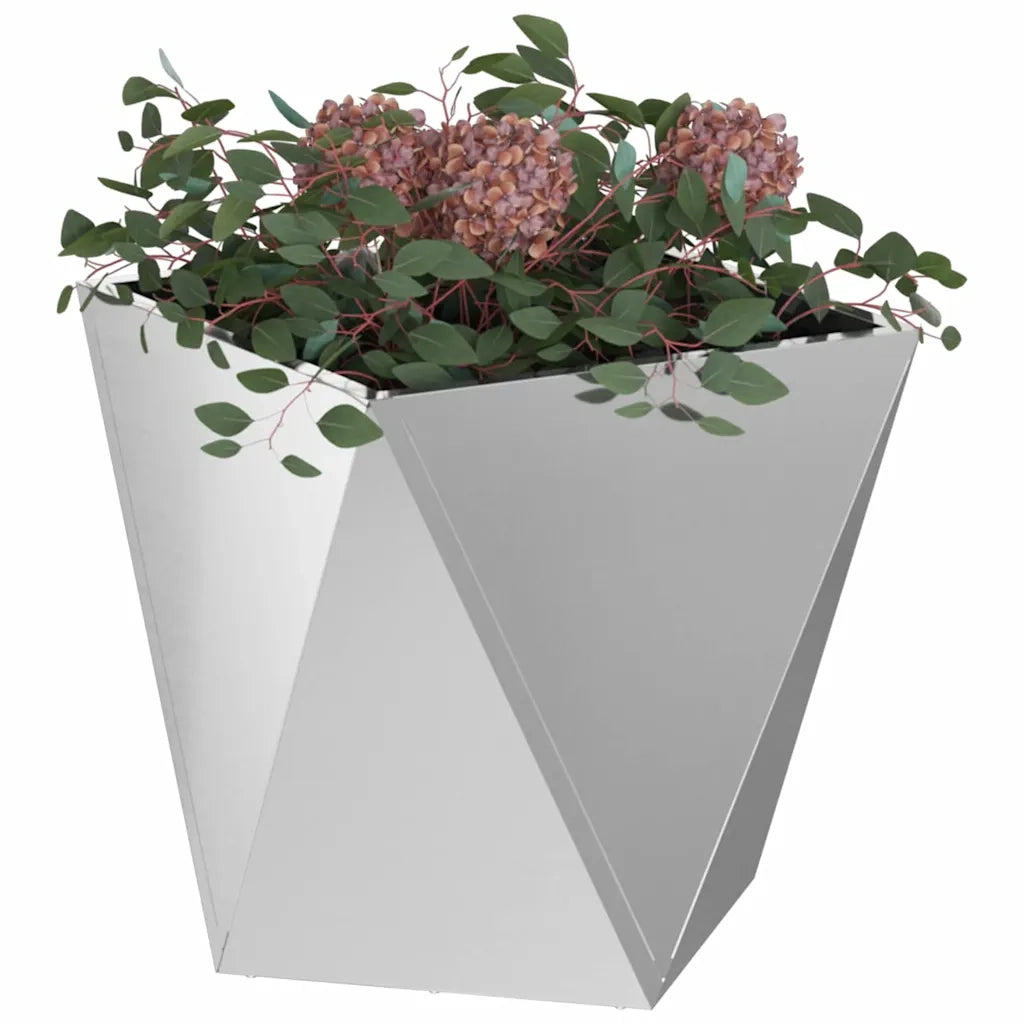 Fioriera Argento 50 x 50 x 50 cm Acciaio zincato 883846