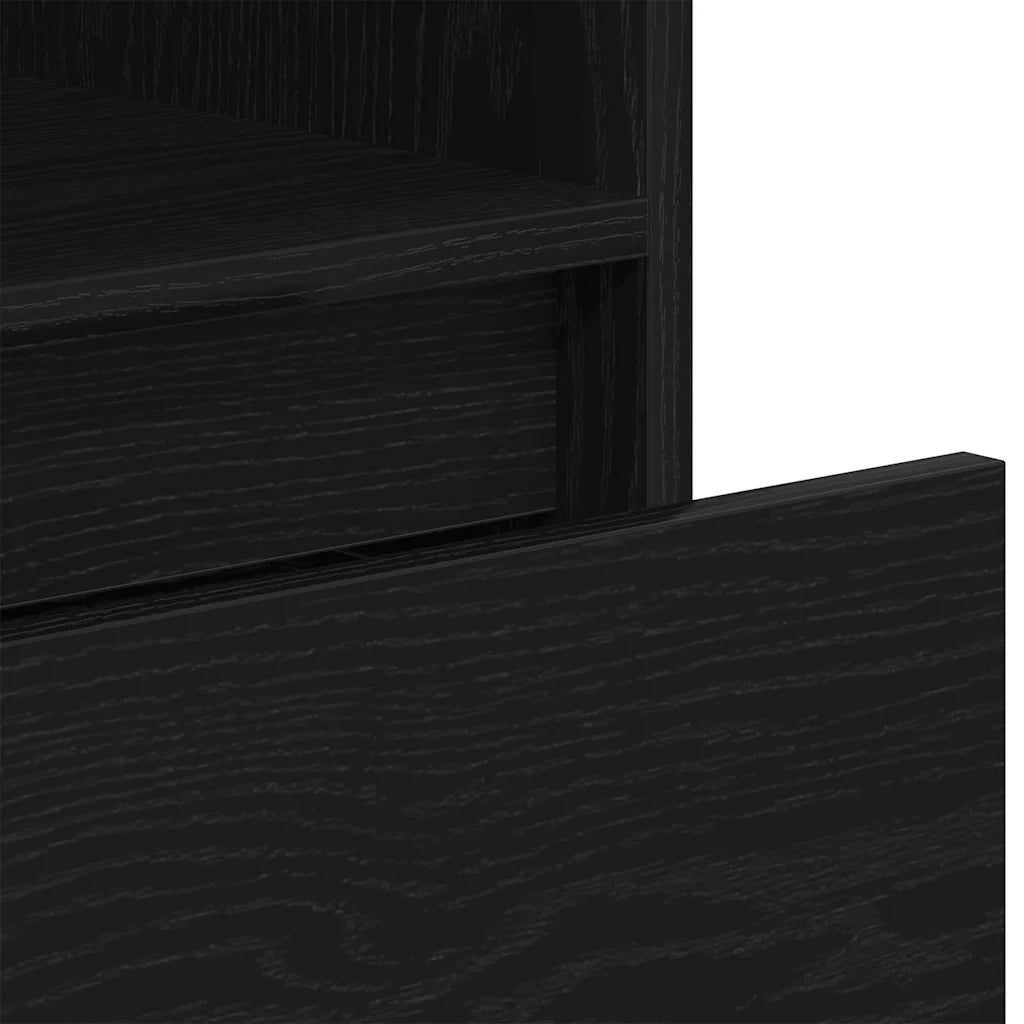 Armadio per Libri Rovere Nero 36 x 30 x 171 cm 862499