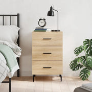Comodino Rovere Sonoma 40x40x66 cm in Legno Multistrato 827679