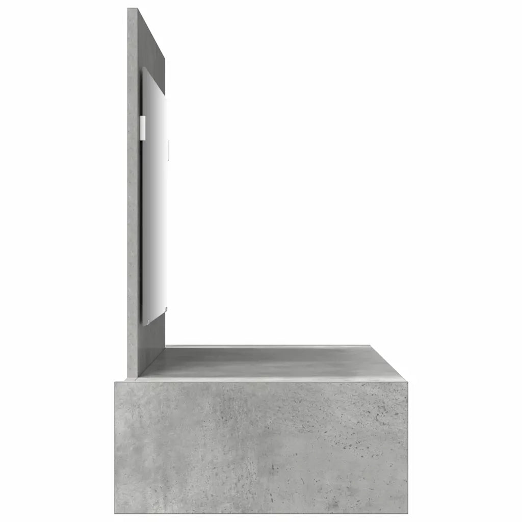 Toeletta | Tavolo da Trucco Grigio 100 x 40 x 70 cm Legno multistrato