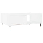 Tavolino da salotto | Tavolino da caff¨¨ | Tavolino da Soggiorno Bianco 90x60x35 cm in Legno Multistrato