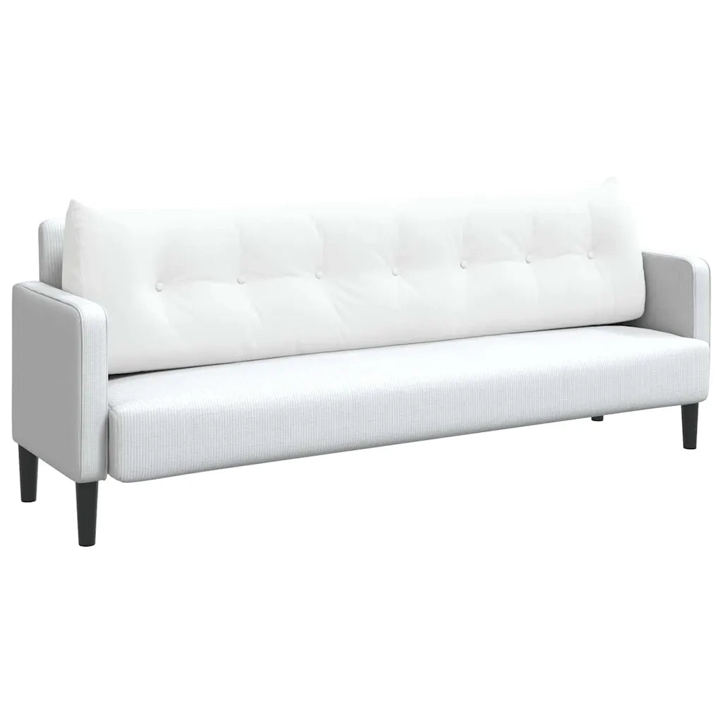 Cuscino per Schiena Bianco 200 x 24 x 50 cm Tessuto 42014597