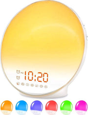 Alarme da Destaglio – Radio da Notte – Lampada da Notte – Lampada da Letto – Lampada per Terapia della Luce – Bianco