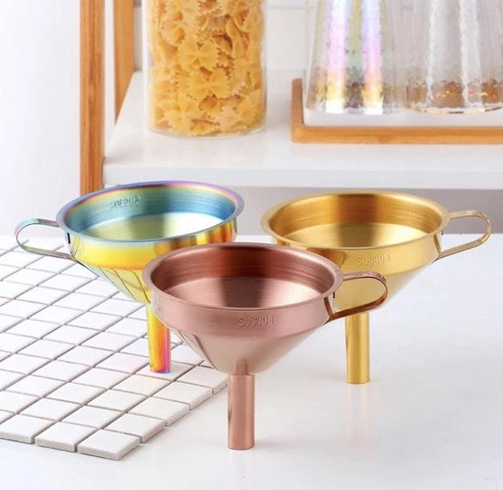 Treccia per RV con Filtro a Seta - Strumento per la Cucina Filtro a Seta - Incluso filtro - RV - colore rosé dorato