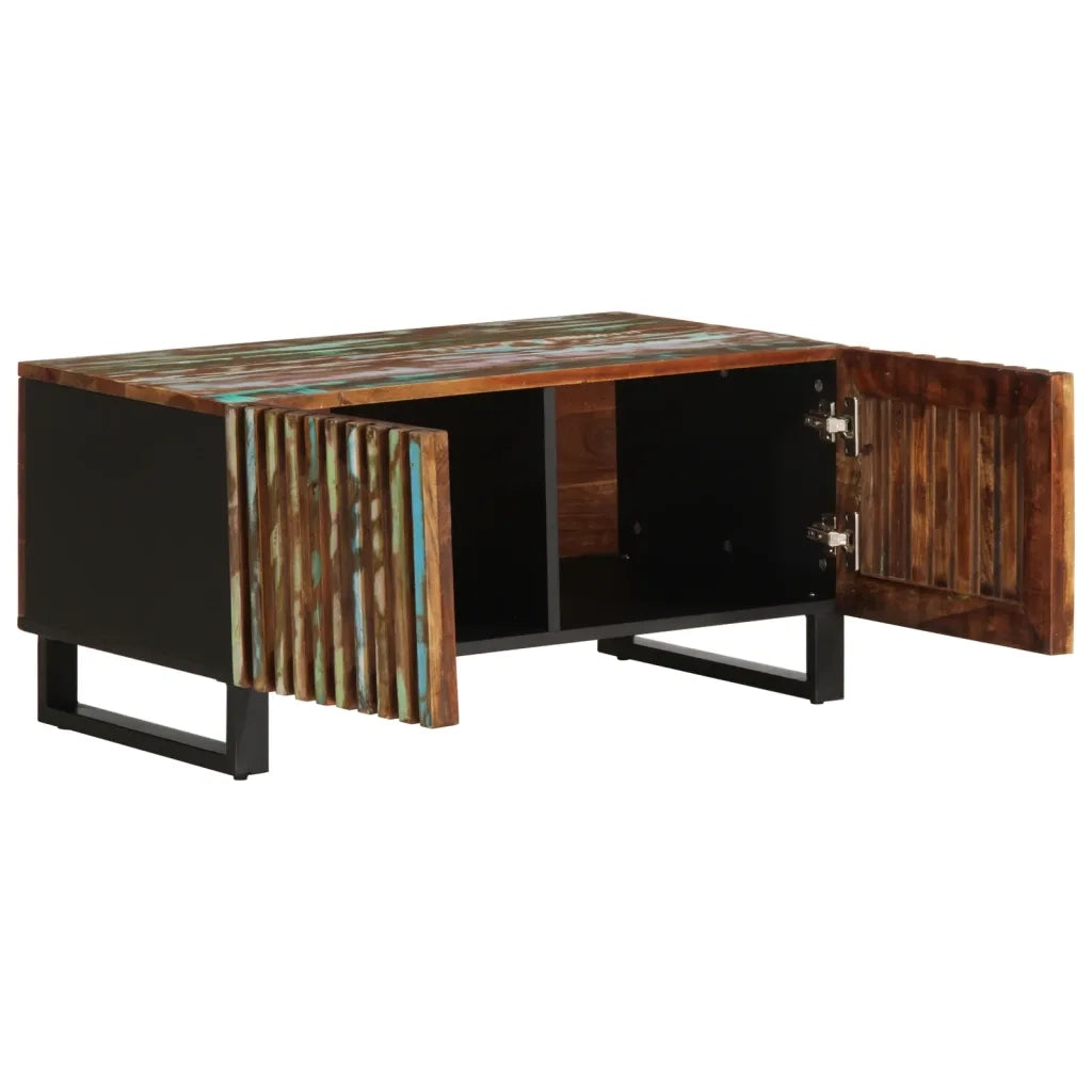 Tavolino da Salotto 80x51x40 cm in Legno Massello di Acacia
