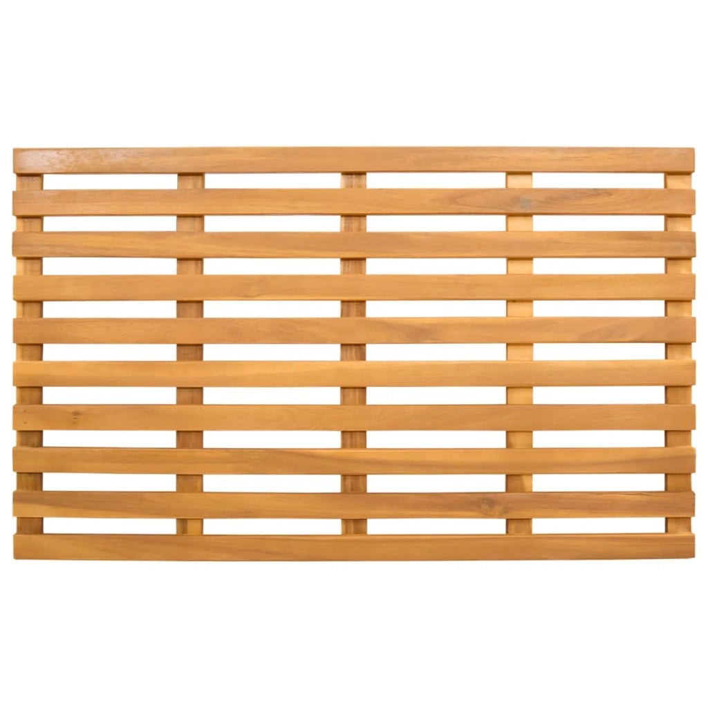 Tappeto da bagno Tinta unita Marrone 80 x 48 x 2,5 cm legno CFW1892715