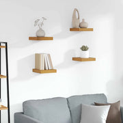Scaffale da parete 4 pcs Marrone 23 x 23,5 x 4 cm