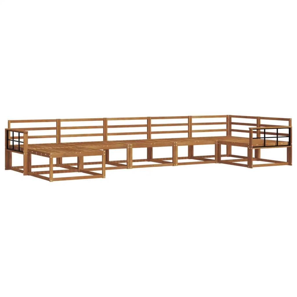 Set di divani da esterno 7 pcs Naturale