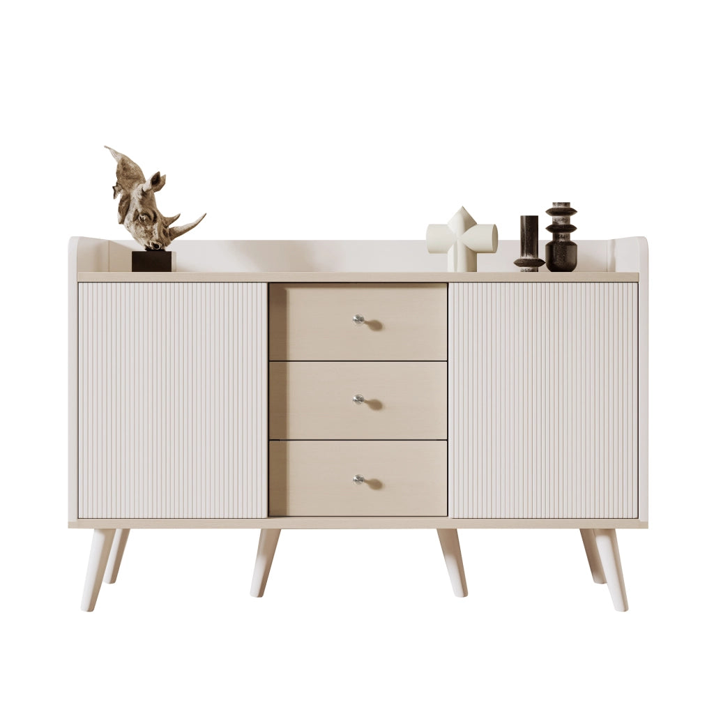 Credenza 3 Cassetti con Ripiani ¨C Xylo ¨C Legno Moderno, Soggiorno e Camera