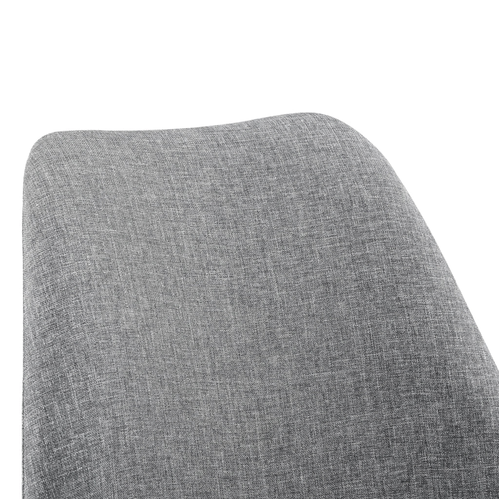 Sedia Girevole da Scrivania Regolabile in Altezza tra 44-54 cm Sedia da Ufficio con 5 Rotelle Seduta Imbottita - Rivestimento in Tessuto Grigio Chiaro