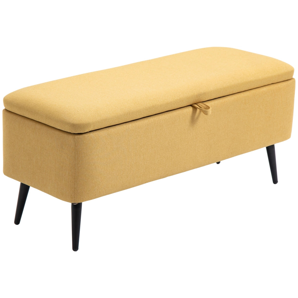 Cassettiera con Coperchio Ribaltabile ¨C zephmum ¨C 101x38,5x44,5cm Giallo