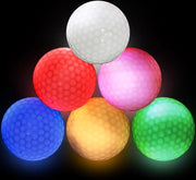 Set di palloni di golf per allenamento con LED per lunghe distanze - set di 6 - rosso giallo verde blu bianco rosa.
