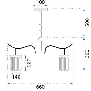 Lampada Di Cristallo Lampadario 300750