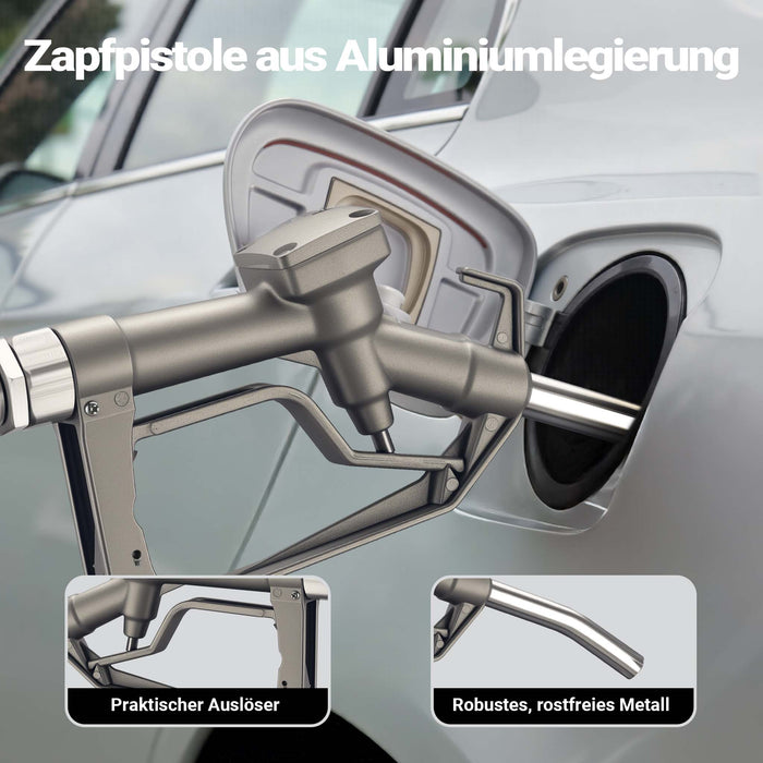 Serbatoio portatile per travaso carburante da 48 l con pompa da 12 V, pompa mobile per diesel e benzina