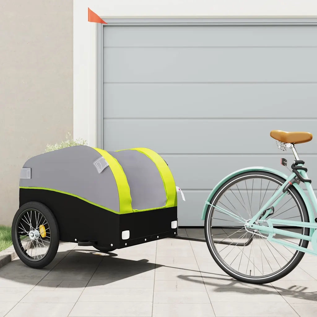 Rimorchio da Bici Nero e Verde 45 kg in Ferro CFW2397943