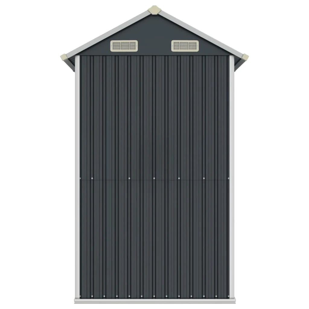 Casetta da giardino cabina ripostiglio casetta da esterno robusta casetta per attrezzi 192 x 152,5 x 237 cm acciaio zincato antracite 02_0022195