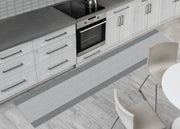Tappeto Passatoia Cucina Antiscivolo Sottolavello Digitale Fantasie Varie - 50x230 - Bourbon Grigio