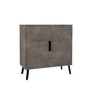 Mobile multiuso in legno "Darien" - 76,5 x 35 x 79,5 cm - Marmo