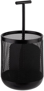 Supporto per posate in metallo - 3 cassette - Flessibile per uso domestico e professionale - Ø 12 cm altezza 25 cm