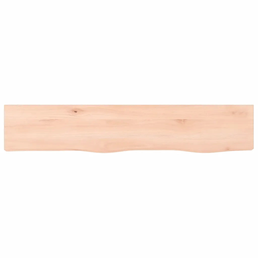 Ripiano a Parete 100x20x4 cm Legno Massello Rovere Non Trattato 363558
