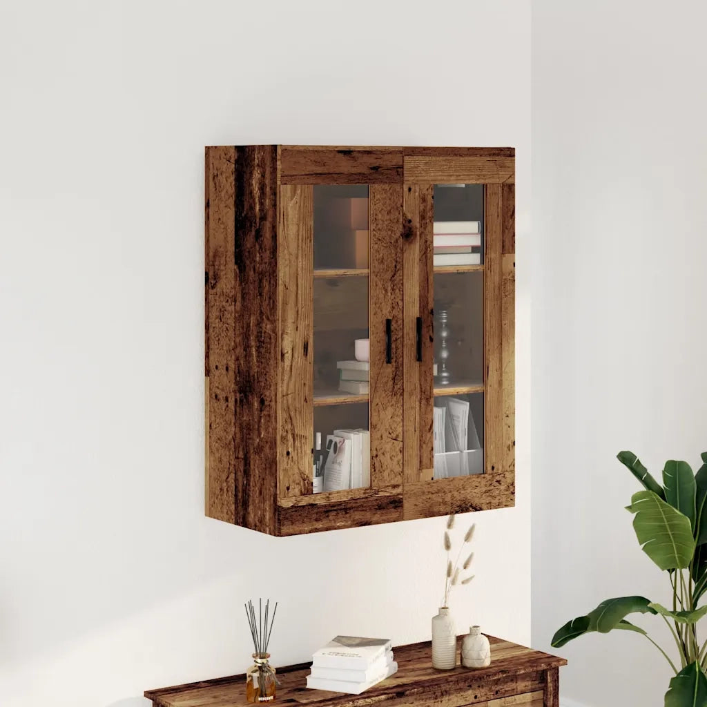 Mobile a Parete Legno Antico 69,5x34x90 cm 857330