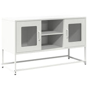 Mobile TV | Armadietto TV | Mobile Porta TV Bianco 100,5x39x60,5 cm in Acciaio