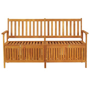 CassaPanca da Giardino | Panchina 148 cm in Legno Massello di Acacia