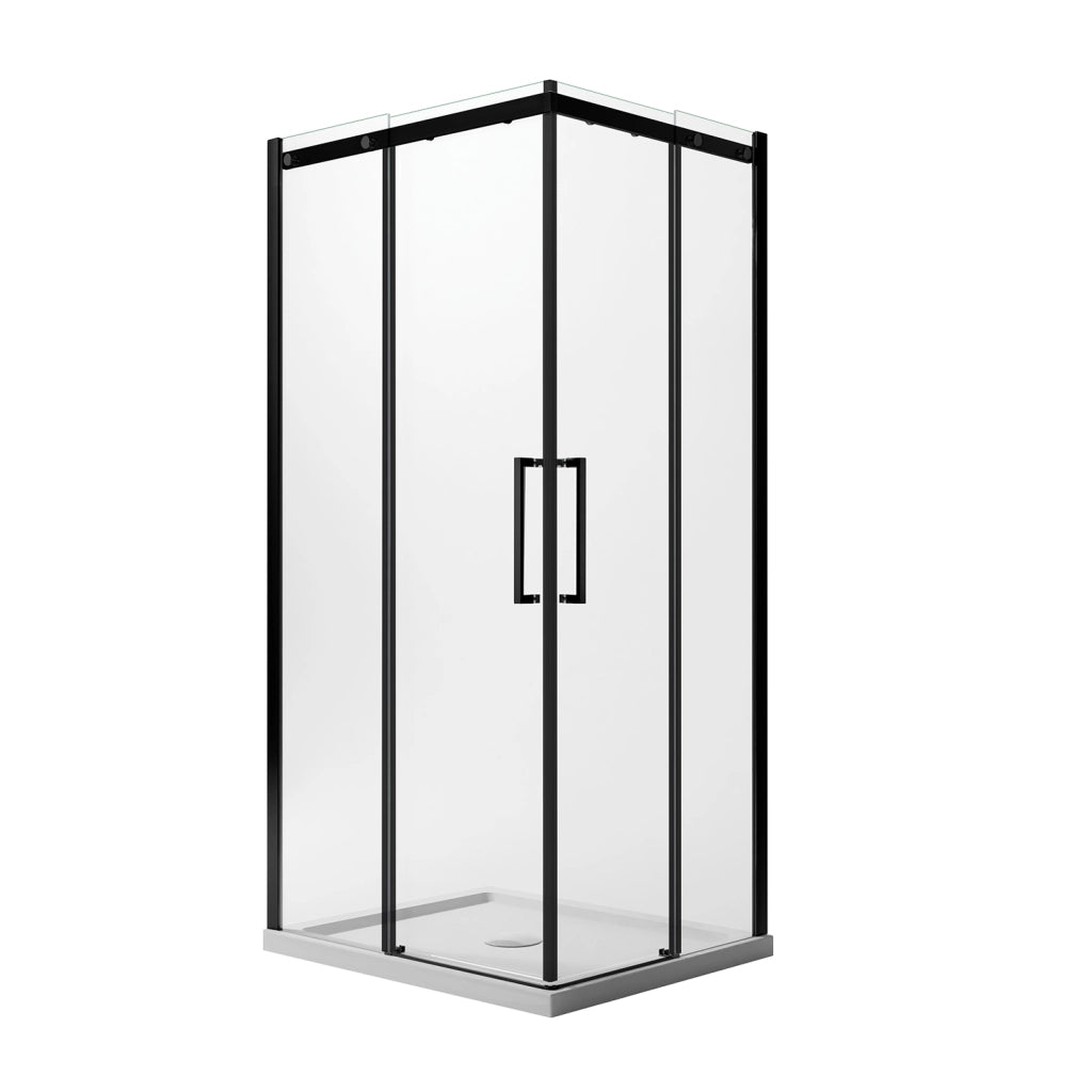 Box Doccia Rettangolare 90x100 CM 198 CM Vetro Trasparente 8 MM Sinistra con EasyClean mod. Prime Bla Corner