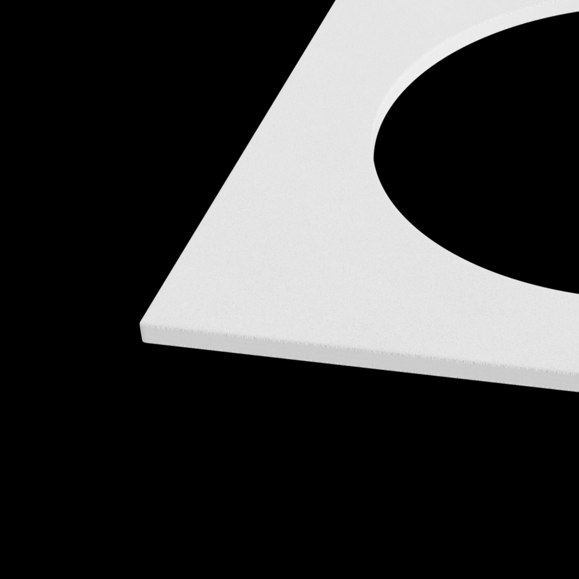 Faretto da incasso Accessorio Downlight in Alluminio Kappell Bianco