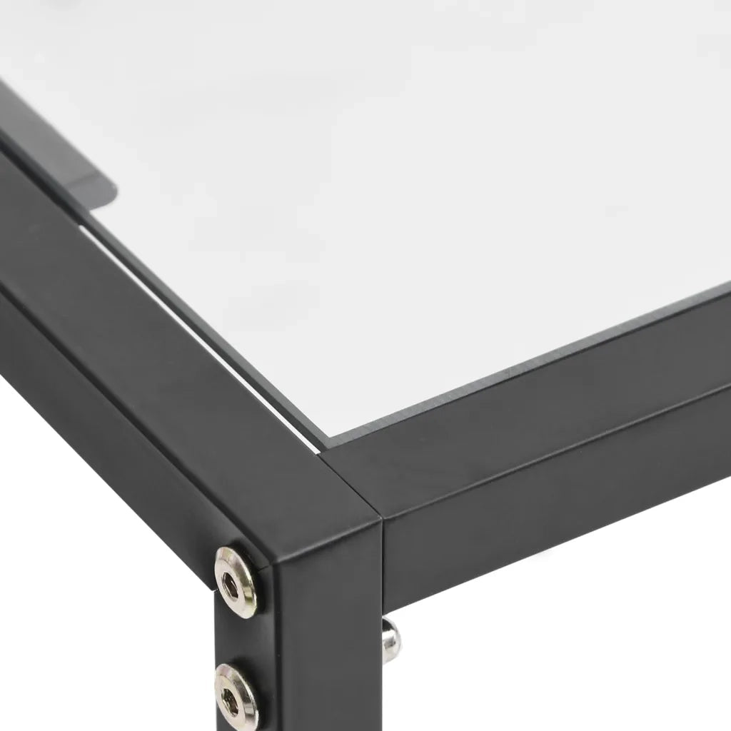 Tavolo Consolle | Tavolo d'Ingresso Trasparente 200x35x75,5 cm in Vetro Temperato