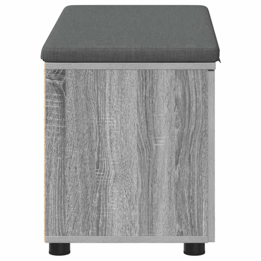 Panca per ingresso con cuscino Sonoma grigia 80 x 38 x 46 cm 891485