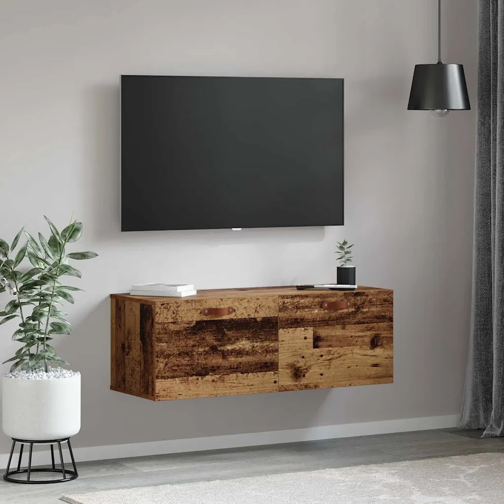 Mobiletto a muro Legno vecchio 100 x 36,5 x 35 cm 879561