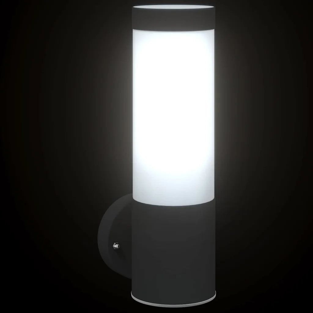 Lampada da Parete Esterna Nero 12 x 8,5 x 27 cm 4005935