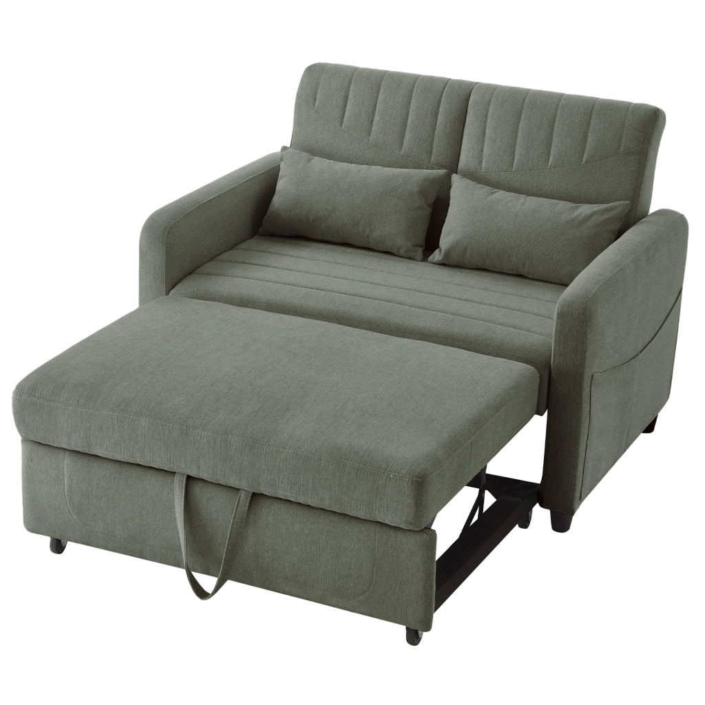 Divano Letto 2 Posti Estraibile ¨C Xylo ¨C Tessuto Cotone Lino