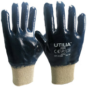 Utilia GUANTI N.B.R. CON POLSINO A MAGLIA Col. Blu tg.10 12.00 paia