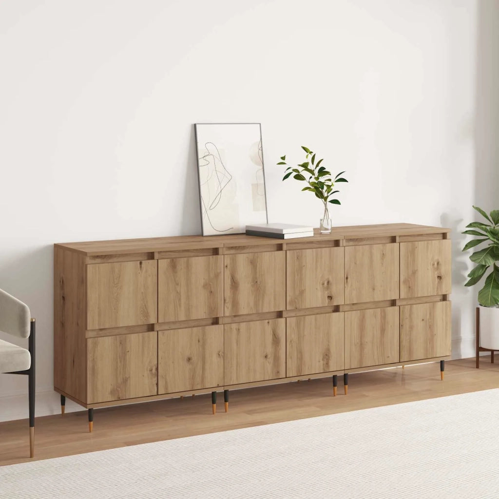 Armadio 3 pcs Rovere artigianale 60 x 35 x 70 cm 3394510