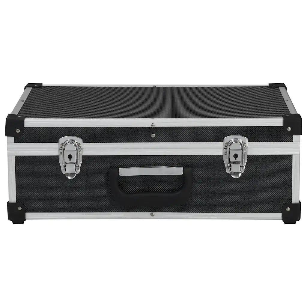 Valigetta per Attrezzi 46x33x16 cm Nera in Alluminio 91847