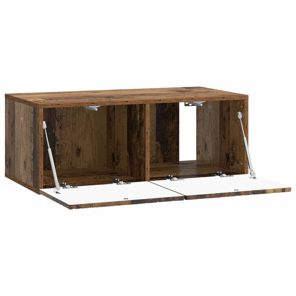 Mobile Porta TV da Muro 98 x 31 cm Legno antico 898903