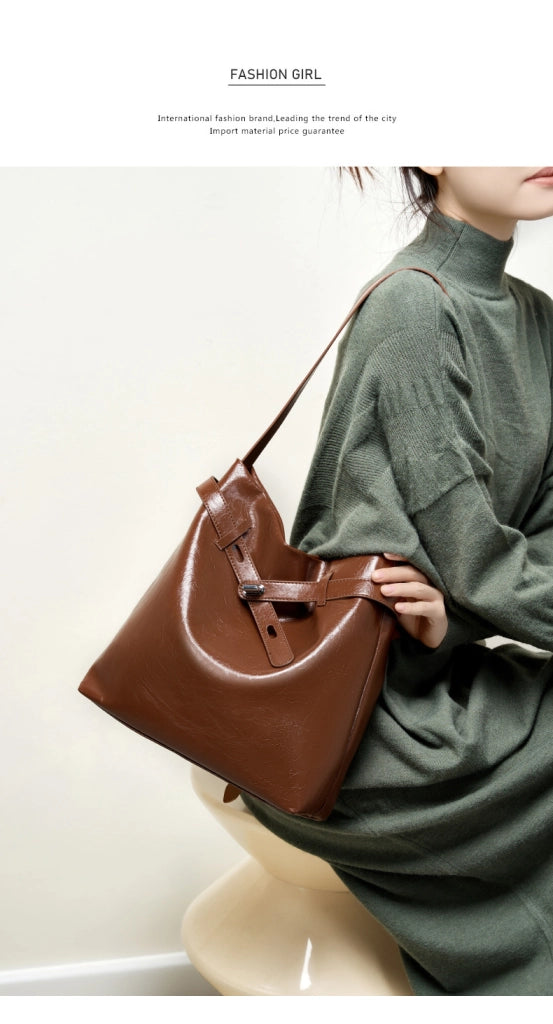 Borse da donna in vera pelle marrone