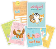 Tavole di riferimento per bambini - Primo anno - Set di 45 pezzi - Ragazza Ragazzo - Lingua tedesca.