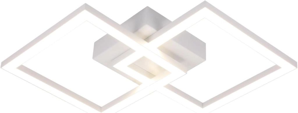 ZMH Lampada da soffitto plafoniera LED moderna bianca 24W per camera letto corridoio
