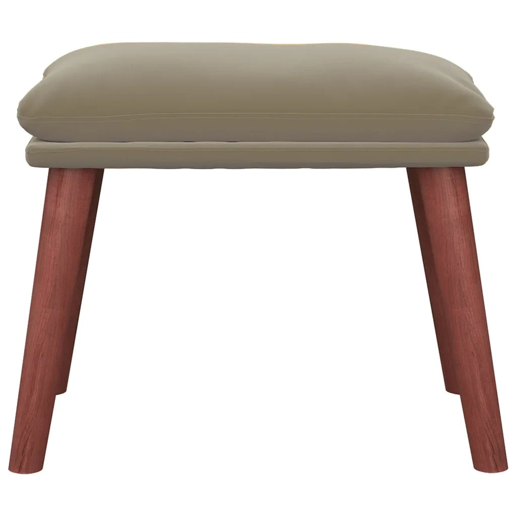Poggiapiedi Grigio Chiaro 45x29,5x35 cm in Velluto 341468