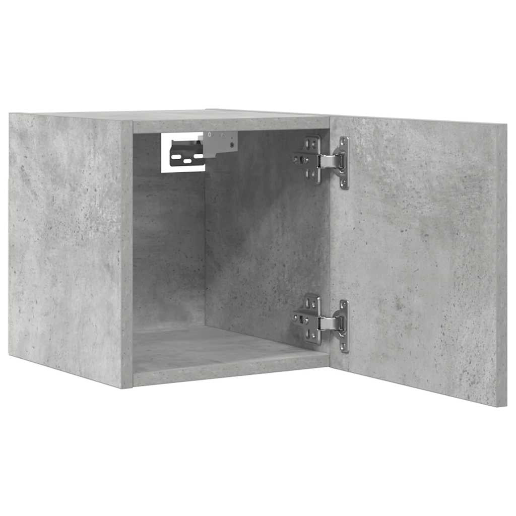 Mobile TV multimediale da parete mensola TV credenza TV per sala da pranzo soggiorno camera da letto 2 pezzi 30,5 x 30 x 30 cm grigio 02_0028904