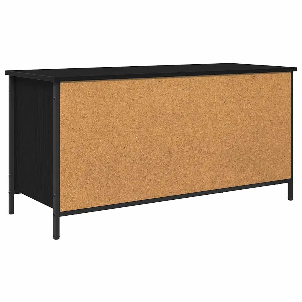 Mobile TV Rovere Nero 100 x 40 x 50 cm Legno multistrato 881889