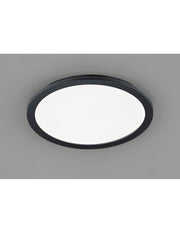 Plafoniera Rotonda Camillus Led Dimmerabile Nero IP44 Ø40 cm Trio Lighting