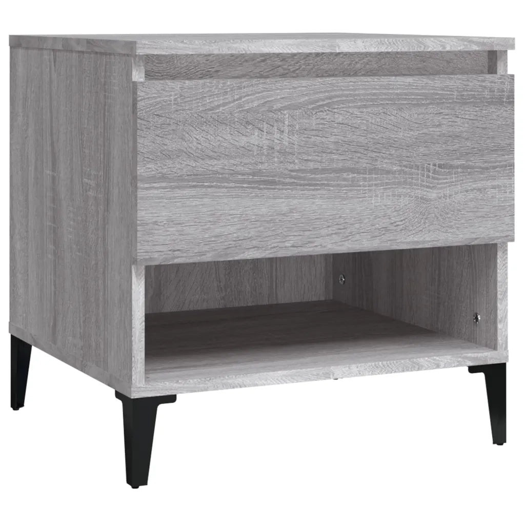 Tavolini 2 pz | Tavolo laterale Grigio Sonoma 50x46x50 cm in Legno Multistrato