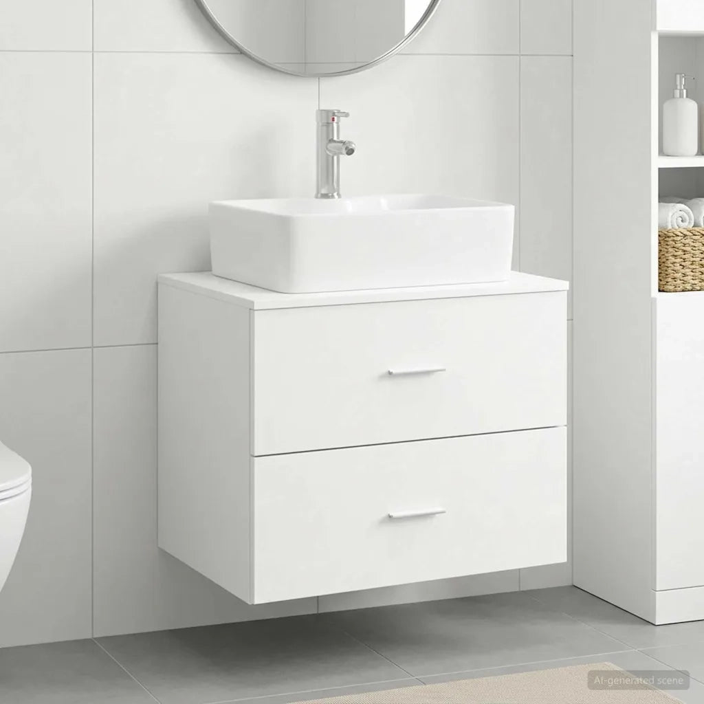 Set di mobili per il bagno Bianco Legno ingegnerizzato 3404382