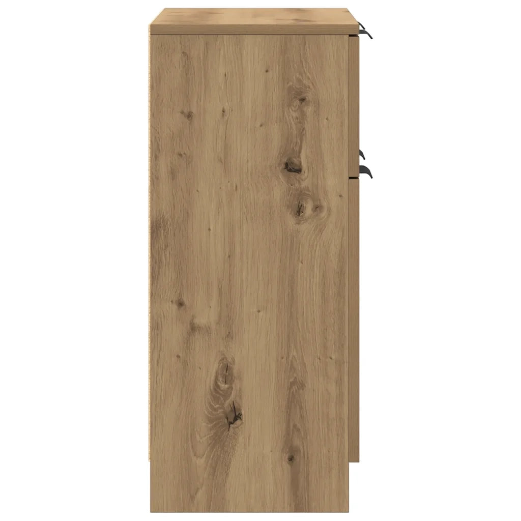 Credenza Rovere Artigianale 60x30x70 cm in Legno Multistrato