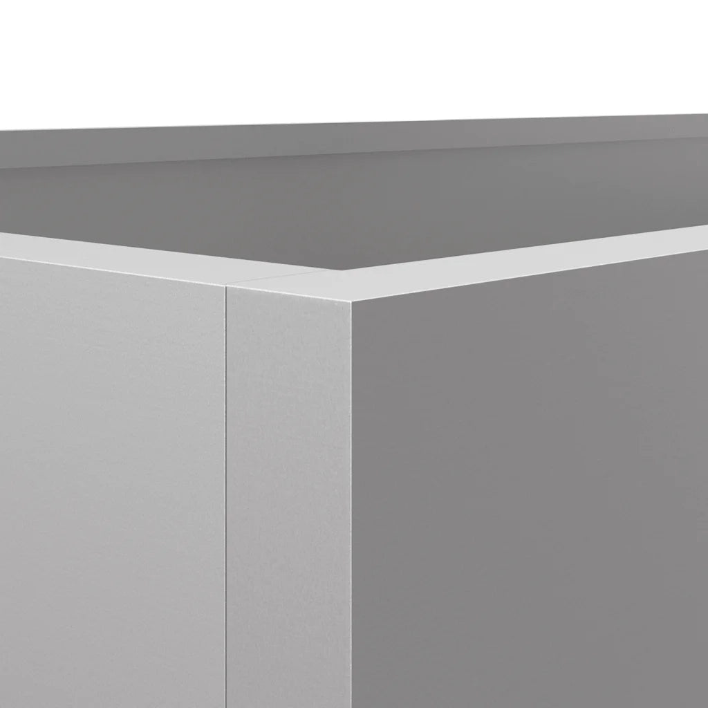 Fioriera Argento 62x47x46 cm in Acciaio Zincato 841606